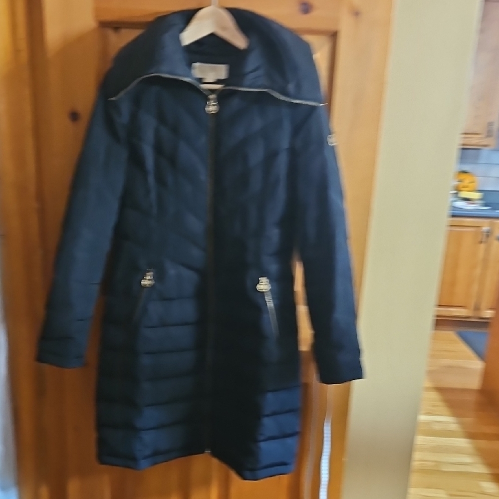 Michael Kors Black Quilted Puffer Coat